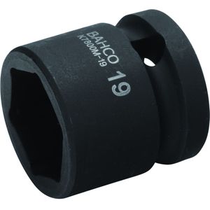 Bahco Slagdop 1/2" | kort | zeskant | gefosfateerd | 15 mm - K7800M-15