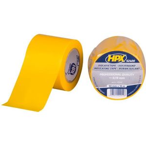 HPX PVC isolatietape | Geel | 50mm x 10m - YI5010 | 100 stuks YI5010