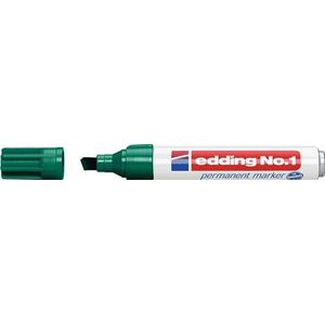 Edding Permanentmarker | groen | streepbreedte 1-5 mm spitse punt | 10 stuks - 4-1004 4-1004