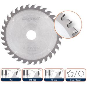 Rotec HM zaagblad voor handmachines, ø182x2,8x16mm Z=24 WZ - 5530210