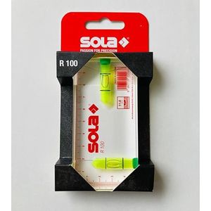 SOLA Architecten waterpas 100x50x15mm R 100 op kaart (kim waterpas) - 01622120