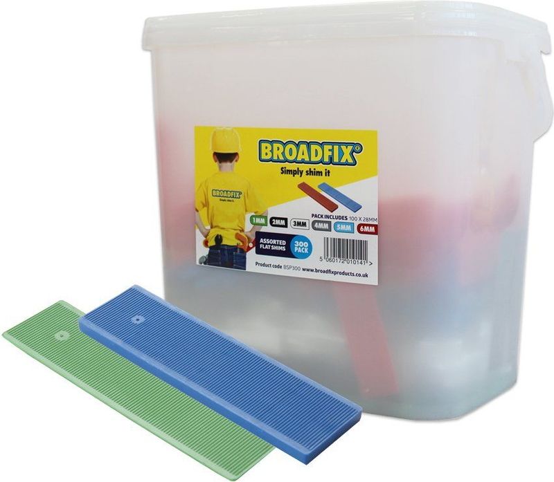 Boradfix - BSP300 - Vlakke Afstandshouders - 300 Stuks - 1-6mm