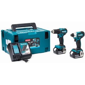 Makita DLX2220JX2 - DDF487 + DTD157 18v Boor-/schroefmachine + slagschroevendraaier 3,0 Ah accu (2 st)