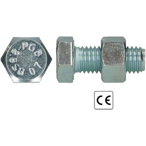 pgb-Europe PGB-FASTENERS | SB-bout CE 8.8 EN15048-1 M12x35 Zn | 100 st F15048801012000353