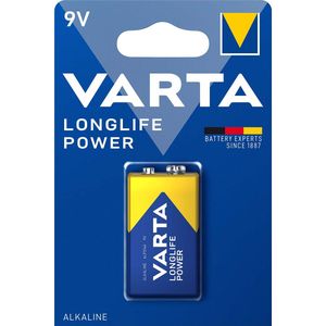 Varta Alkaline-Batterij 9V | 6LR61 | Blauw / Geel | 10 stuks - VARTA-4922/1 VARTA-4922/1