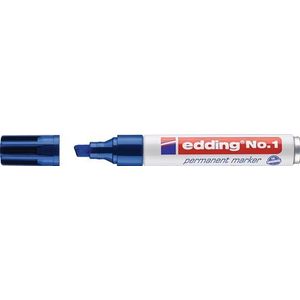 Edding Permanentmarker | blauw | streepbreedte 1-5 mm spitse punt | 10 stuks - 4-1003 4-1003
