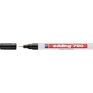 Edding Lakmarker | zwart | streepbreedte 0,8 mm ronde punt | 10 stuks - 4-780001 4-780001