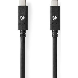 Nedis USB-Kabel | USB 3.2 Gen 2 | USB-C Male naar USB-C Male | 10 Gbps | 1 m | 1 stuks - CCGW64750BK10 CCGW64750BK10