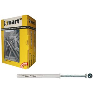 pgb-Europe SMART | Raamplug +schroef VZK Tx Ø 8x100 Nzn | 50 st SM0RPTN01080100E