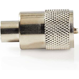 Nedis PL259-Connector | Male | Soldeer | 7.0 mm | Zilver | 25 Stuks | 1 stuks - CSVC43904ME CSVC43904ME