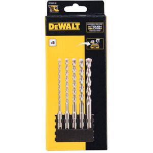 DeWalt - DT70837-QZ - Houder + SDS Plus - 5 Stuks - 5x160 mm, 6x160 mm, 8x160 mm, 10x160 mm, 12x160 mm