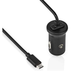 Nedis Autolader | 1x 2.4 A |Micro-USB | 1 m | 12 W | 1 stuks - CCHAM240ABK CCHAM240ABK