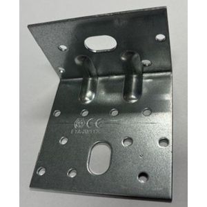 Waelbers Hoekanker met 2 ril 80x50x80mm, sendzimir (SV) - 50 Stuk(s) - 490024.11