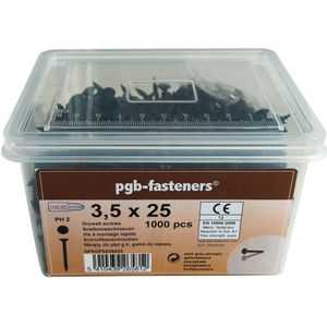 pgb-Europe PGB-FASTENERS | Snelbouwschr. TK 3,50x25 fos/Emmer 1000 | 1000 st GP6GPS035025