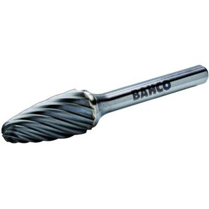 Bahco Stiftfrees | hardmetaal | met boogvormige kop en afgeronde neus | voor roestvaststaal | 10 mm x 20 mm x 6 mm - F1020I06