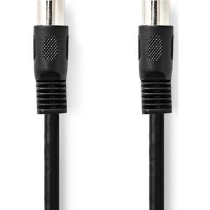 Nedis DIN-Audiokabel | DIN 5-Pins Male | DIN 5-Pins Male | 1 m | 1 stuks - CAGP20000BK10 CAGP20000BK10