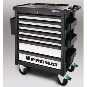 Promat Gereedschapswagen | professional | B790xD480xH1035mm | 650 kg 7 laden | staalplaat - 4000871048 4000871048