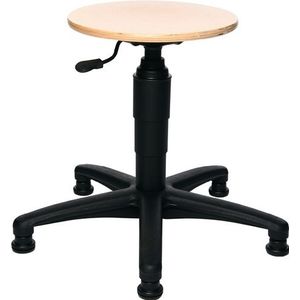 Topstar Draaikruk | met vloerglijders | beukenhout natuur | zithoogteverstelling 390-520 mm | 1 stuk - 72260 HO 1 G 72260 HO 1 G