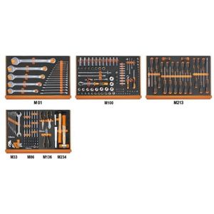 Beta 5988U/7M ?215 delig assortiment gereedschappen in EVA foam inlegbakken - 059881019 059881019