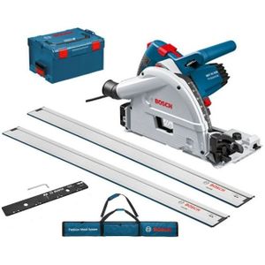 Bosch Blauw GKT 55 GCE invalzaag | 2x geleiderails | in L-Boxx - 0615990EA8