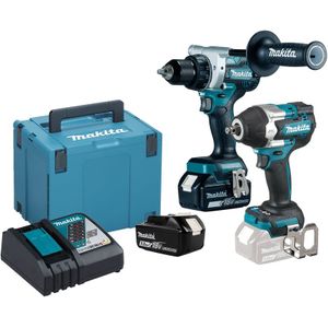Makita DLX2453TJ Combiset - DDF486 Accu Klopboormachine + DTW700 Slagmoersleutel | 18v 5.0Ah Li-ion DLX2453TJ
