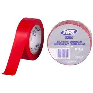 HPX PVC isolatietape | Rood | 19mm x 10m - IR1910 | 120 stuks IR1910