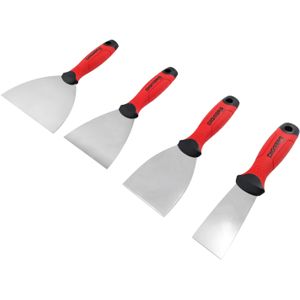 Diggers - Spatel Set - 4-delig - Roestvrijstaal - Voor Schilderwerken en Renovaties