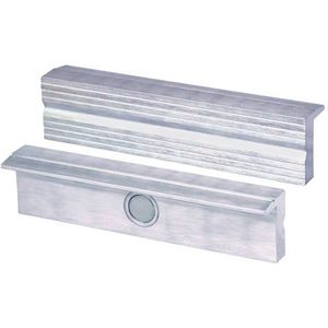 Heuer - Ribbelprofiel Beschermbek voor Bankschroef - Aluminium - Voor Bekbreedte 125 mm