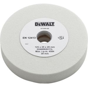 DeWalt Accessoires Slijpsteen, medium witte aluminiumoxide, 125x25x20mm - DT3385-QZ - DT3385-QZ