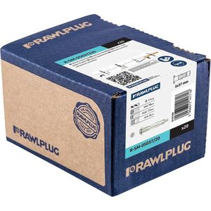 Rawl - Doorsteekanker Vz R-Xpt Eta Optie-25 Stuks - Staal - Blauw