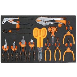 Beta M129 Zachte foam inlegbak met tangen en snijgereedschap - 024500129 024500129