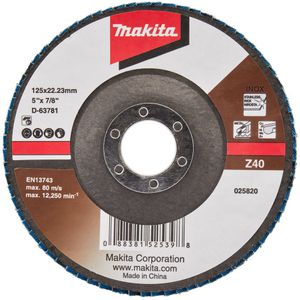 Makita Accessoires Lamellenschuurschijf 125mm Z40 - D-63781 D-63781