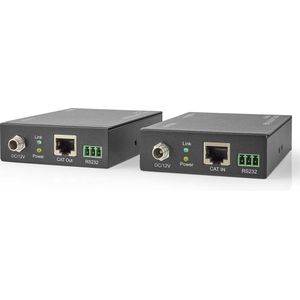 HDMI-Extender - Over Cat6 - tot 60 m - 4K@60Hz - 18 Gbps - Metaal - Antraciet
