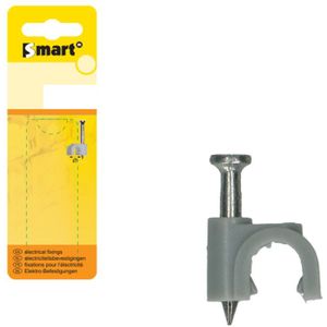 pgb-Europe SMART | Nylon kabelclip rond 8 grijs | 10 st SM0KCRN0108000H