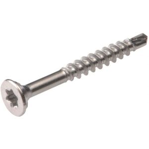 Homefix Hardhoutschroef Rvs-410 Pk Torx TX25 5.0X60 | 50 stuks - 6702.60.34060