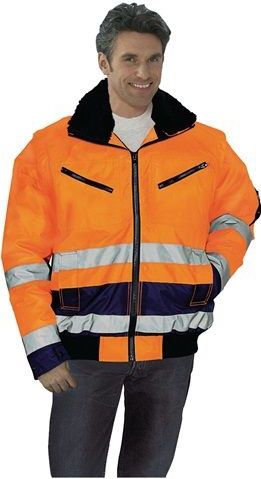 Prevent Veiligheids-pilotenjack | maat L | oranje/marine | 100 % PES | 1 stuk - 174ZO/L 174ZO/L