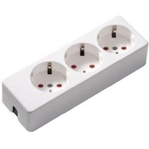 Martin Kaiser - Tafelcontactdoos - Wit - Langwerpig - 3 Voudig - Kinderbeveiliging
