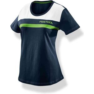 Festool - FASH-LAD-FT1 - T-shirt - Blauw/Wit/Groen - Katoen