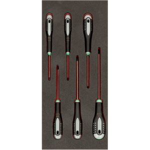 Bahco - Foaminlay Fit&Go 1/3 - Schroevendraaiers - 6-delig - Foam inlay