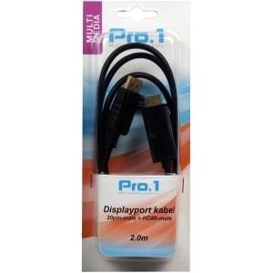 Enzo Pro-1 - Displayport naar HDMI - 2 Meter - 9287010