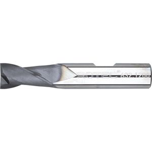 Rotec VHM Spiebaanfrees, TiAlN-gecoat, ø16 - Silver-Line / ø16x25x75xø16mm Z=2 / kort - 6321600