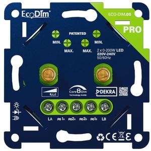 Enzo LED dimmer DUO | 2-100W EcoDim PRO | universeel - 4355520