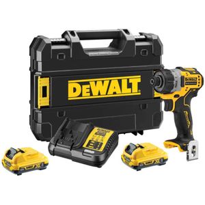 DeWalt DCF601D2 | Compacte accu schroefmachine | 1/4" | 12 Volt | 2.0Ah Li-Ion - DCF601D2-QW