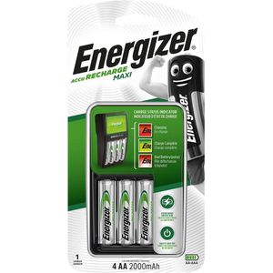 Energizer AA/AAA NiMH Batterij Lader 4x AA/HR6 2000 mAh | 1 stuks - EN-638582 EN-638582