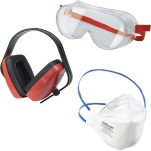 Wolfcraft Arbeidsveiligheidsset | 3-delig | 1 set - 4980000