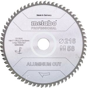 Metabo Accessoires Cirkelzaagblad | "Aluminium Cut Prof" | 254x30mm | Z72 FZ/TZ 5° neg - 628447000