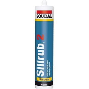 Soudal - Silirub 2 - Siliconenkit - Donkergrijs - 300 ml