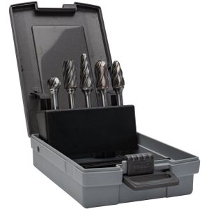Bahco - Stiftfrezenset - Hardmetaal - 5-delig - Kunststof Koffer