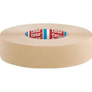 Tesa - Afplakband - Lichtbruin - Sterk Gecrêpt - Lengte 50 m - Breedte 38 mm - 8 Stuks