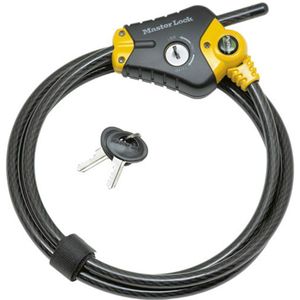 Masterlock Adjustable locking cable 1,80 m x Ø 10 mm - 4 keys - 8433EURD